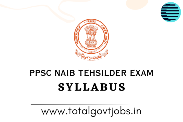 PPSC Naib Tehsildar Exam Syllabus
