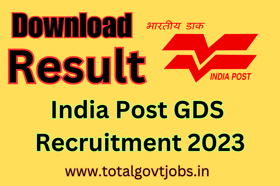 India Post GDS Recruitment 2023 India Post Result