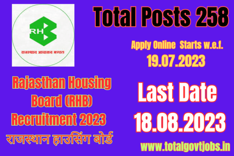 Rajasthan Housing Board RHB Recruitment 2023 Sarkari Naukri In Rajasthan