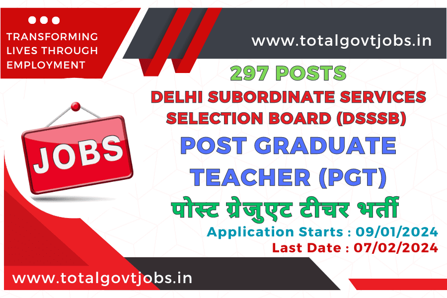 DSSSB Delhi Subordinate Services Selection Board Post Graduate Teacher Recruitment 2023 / DSSSB TGT Vacancy 2023 / DSSSB Vacancy 2023 Notification / DSSSB Teacher Vacancy 2023 / DSSSB PGT Vacancy 2023