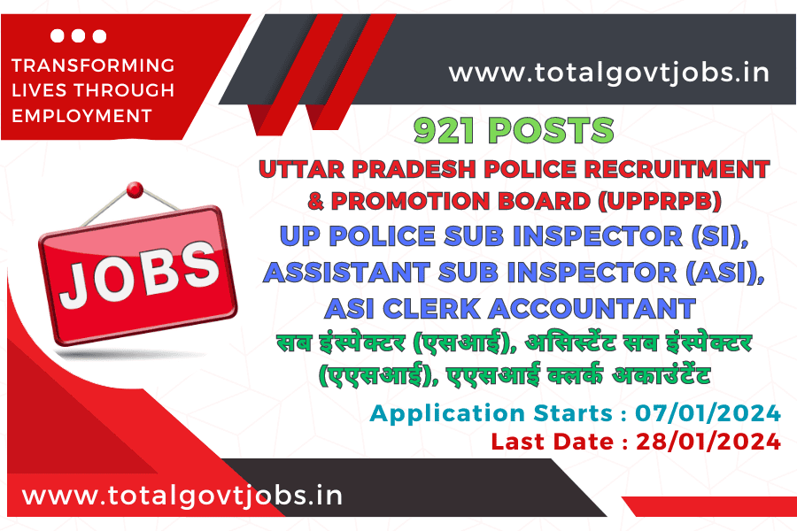 UP Police Sub Inspector Assistant Sub Inspector ASI Clerk Accountant Recruitment 2023 / UP Police Vacancy 2023 Online Form Date / UP Police Bharti 2023 Kab Aayegi / UP Police Recruitment 2023